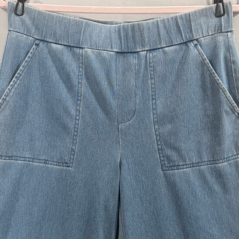 Denim & Co Stretch Denim Wide Leg Pant, Size Small - Picture 2 of 7